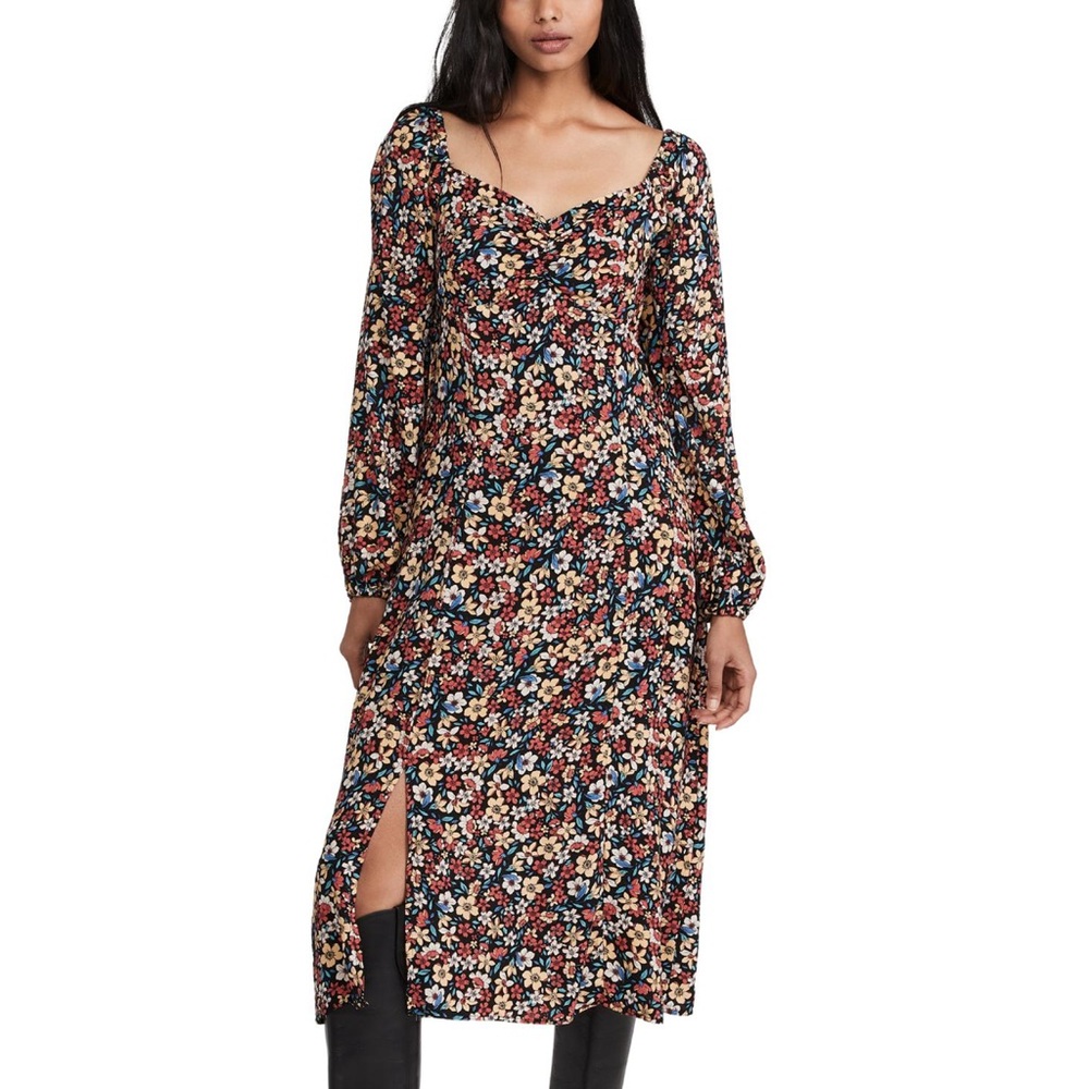 Lost + wander Floral Long Sleeve Dress
